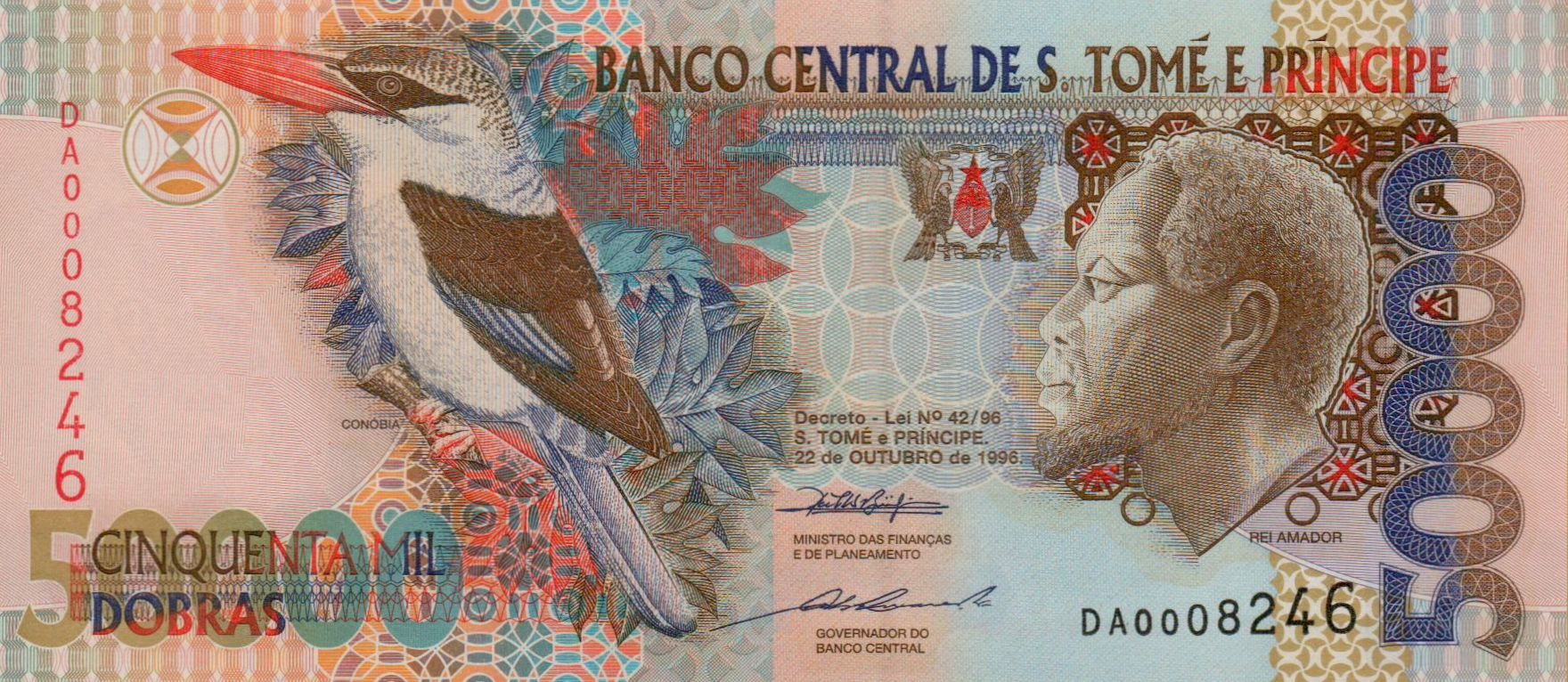 Sao Tome E Principe 50000 1996 UNC P-68/a